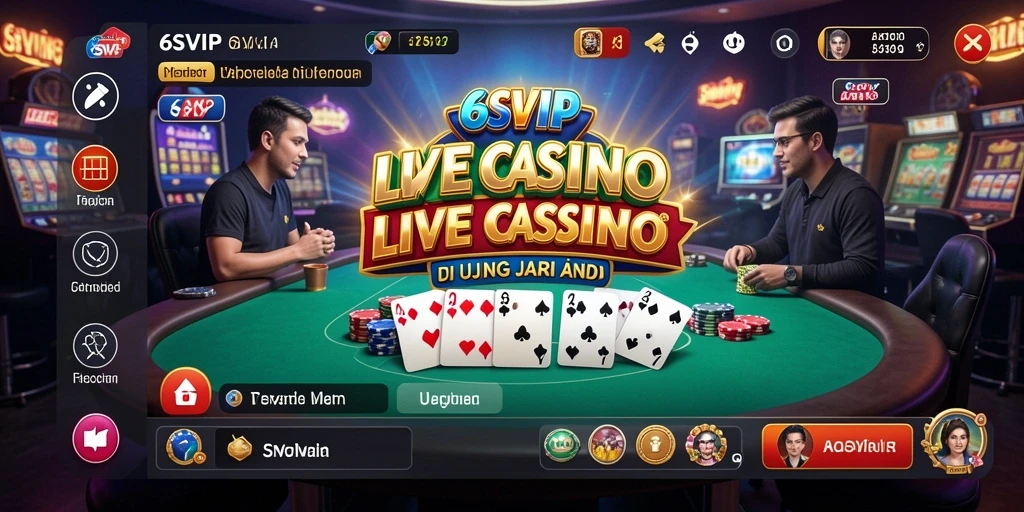 Tampilan gameplay Live Casino yang menarik di 6SVIP.