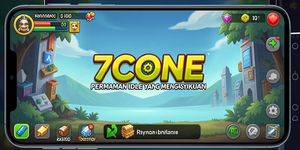 Tampilan gameplay 7CONE yang menarik dan mengasyikkan.
