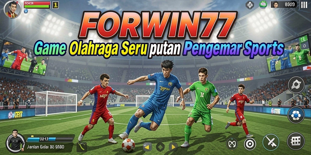 Gameplay seru FORWIN77 dengan aksi olahraga mendebarkan.
