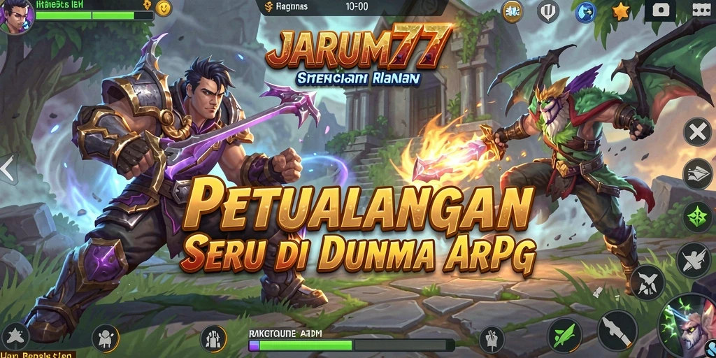Tampilan menakjubkan dari gameplay JARUM77 yang penuh aksi.
