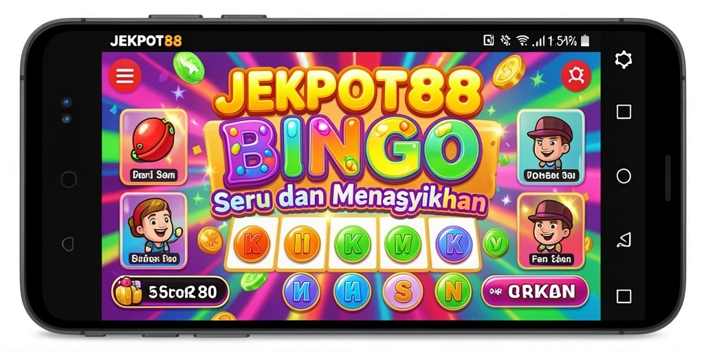 Tampilan gameplay seru dari JEKPOT88 dalam permainan Bingo.