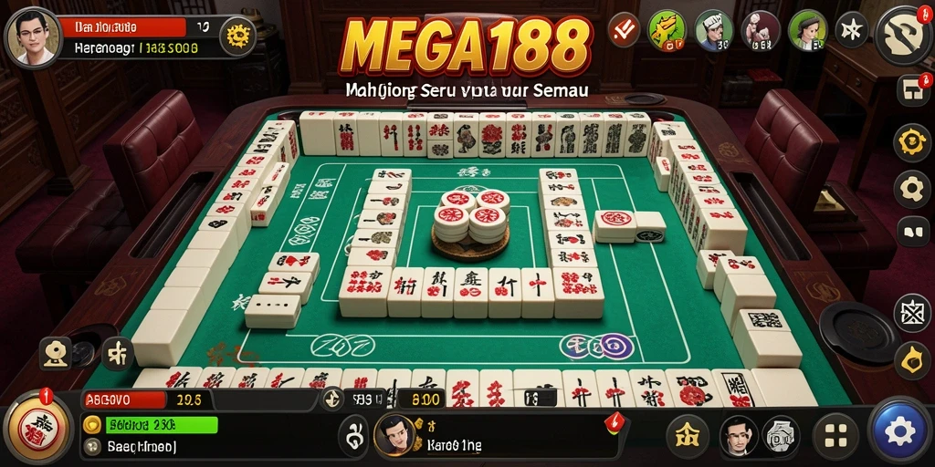 Tampilan gameplay seru dan mendebarkan dari MEGA188.