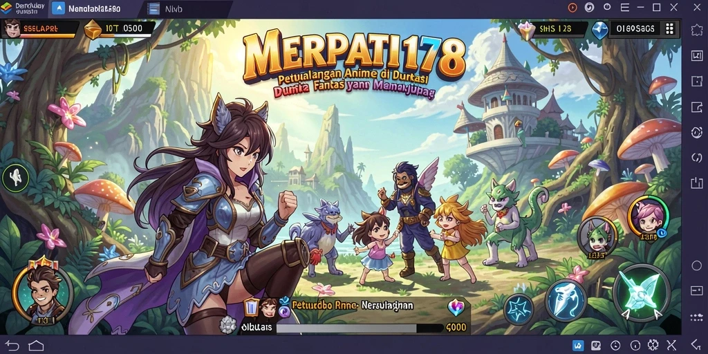 Tangkapan layar gameplay <strong>MERPATI178</strong> menampilkan aksi karakter anime yang mengesankan.