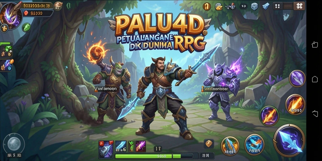 Tampilan gameplay menakjubkan PALU4D yang penuh petualangan RPG.