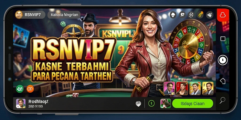 Screenshot gameplay RSNVIP7 menampilkan suasana kasino yang mendebarkan.