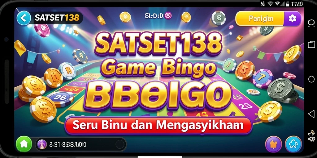 Tampilan gameplay SATSET138 yang seru dan interaktif saat bermain Bingo.