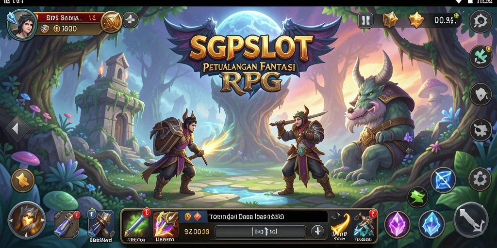 Screenshot SGPSLOT menampilkan petualangan mendalam dalam gameplay RPG yang seru.