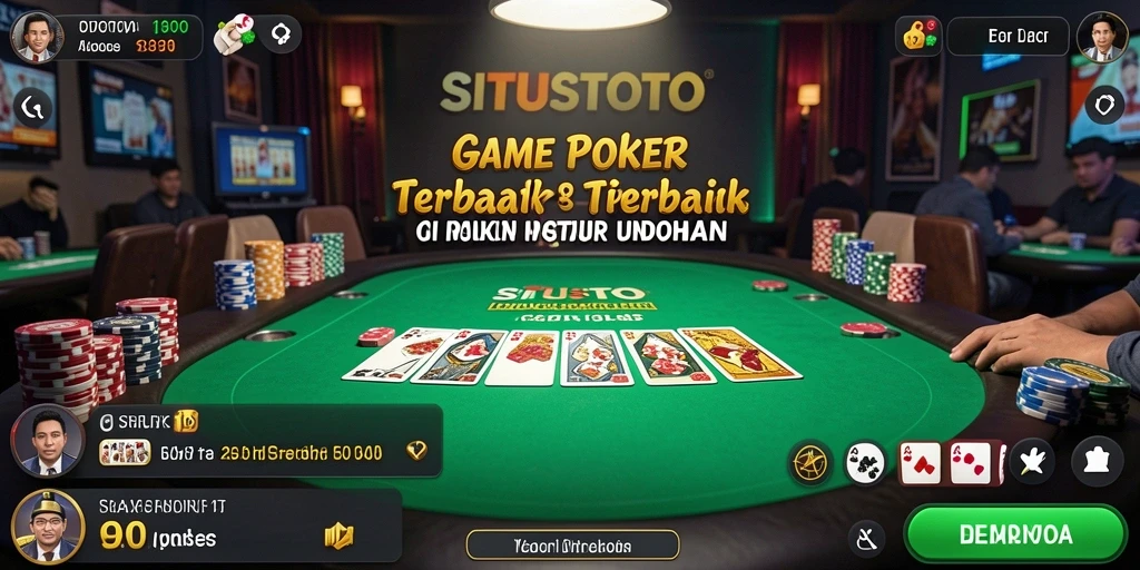 Tangkapan layar dari gameplay poker yang menarik dan seru.