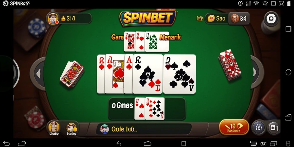 Tampilan utama gameplay SPINBET yang seru dan interaktif.
