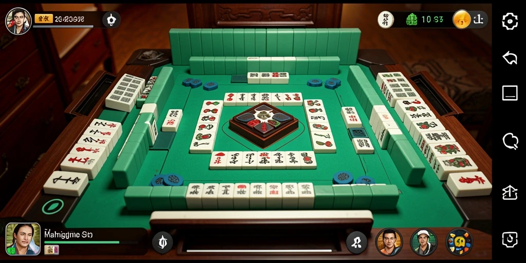 Tangkapan layar utama T6 menampilkan gameplay Mahjong yang menantang.