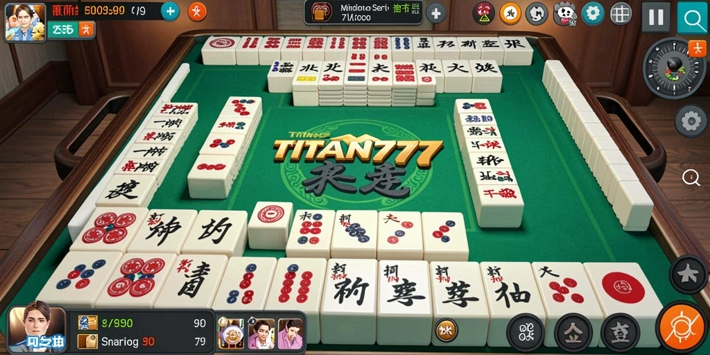 Screenshot gameplay <strong>TITAN777</strong> menampilkan aksi Mahjong yang seru.