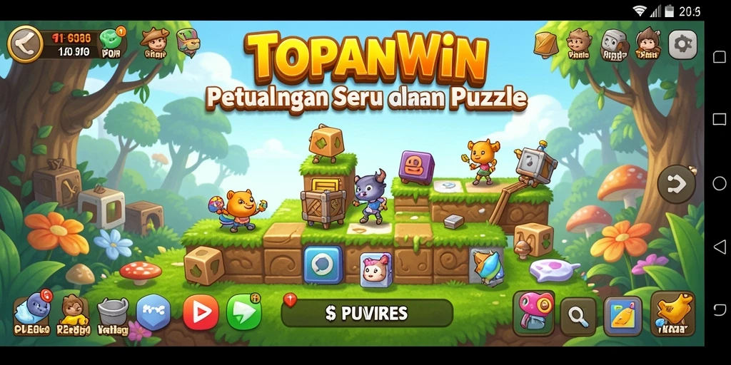 Tampilan gameplay seru dan menantang dalam TOPANWIN.
