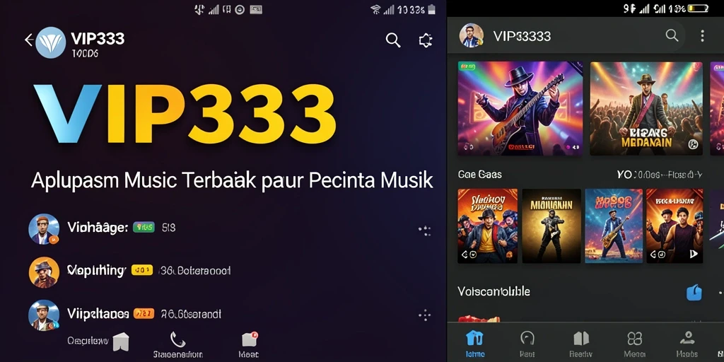 Screenshot utama gameplay VIP333 menampilkan pengalaman mendengarkan musik yang interaktif.
